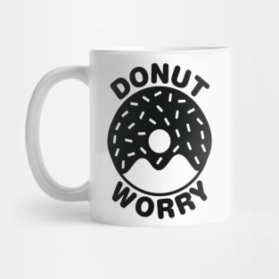 Donut Worry - Black Mug